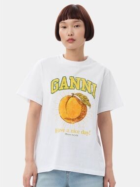 Ganni Relaxed Peach T-shirt size L!